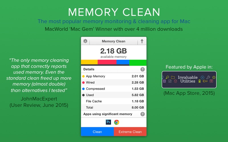 clear application memory mac